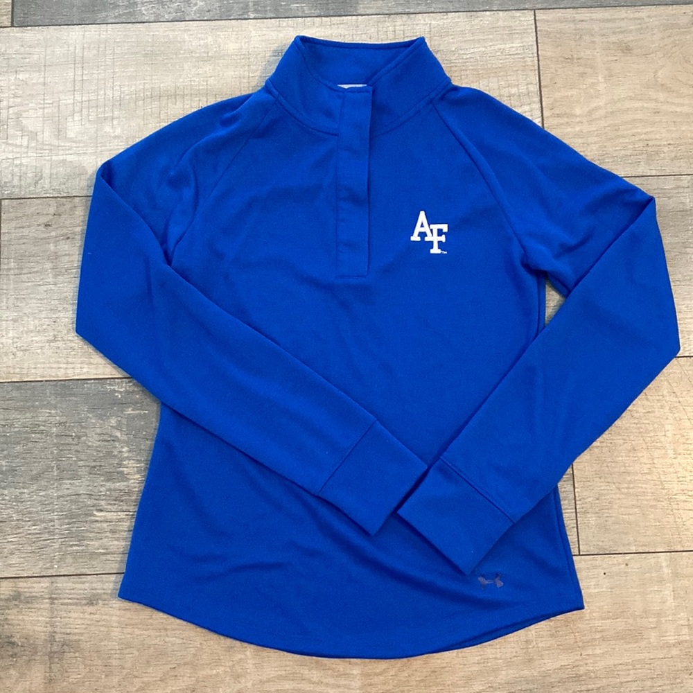 Air Force Falcons Mens Long Sleeve Blue Shirt Size Small EUC